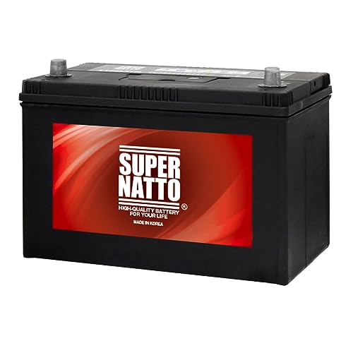 SUPER NATTO (スーパーナット)自動車用バッテリー(充電制御車対応) 115D31R (55D31R 65D31R 70D31R 75D31R 80D31R 85D31R 90D31R 95D31R 100D31R 105D31R 110D31R 115D31R 120D31R 125D31R 130D31R互換) (長寿命・2年保証付き)